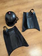 Cap en chaps maar L, Dieren en Toebehoren, Paardrijkleding, Ophalen of Verzenden, Zo goed als nieuw, Cap