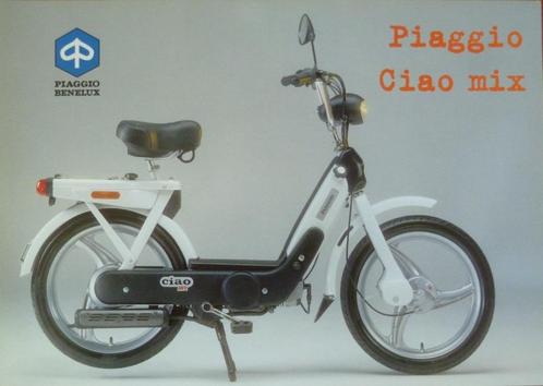 Folder PIAGGIO Ciao Mix 1995, Fietsen en Brommers, Handleidingen en Instructieboekjes, Nieuw, Ophalen of Verzenden