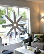 Witte Nordic design kerstster met verlichting van Fling 1,2m, Ophalen, Zo goed als nieuw