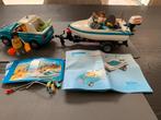 Playmobil 6864 - Auto met boot en trailer, Ophalen of Verzenden, Zo goed als nieuw, Complete set