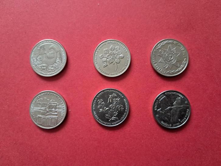 Transnistrië 6 Roebels - Zeldzame Set, Postzegels en Munten, Munten | Europa | Niet-Euromunten, Setje, Overige landen, Ophalen of Verzenden