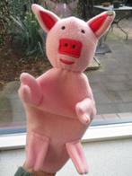 Handpop poppenkastpop Varken van Hema meet ca 26 cm totaal, Ophalen of Verzenden, Zo goed als nieuw, Overige typen