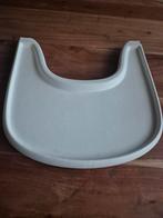 Stokke Tray / Dienblad / Speelblad - eetblad Wit, Ophalen of Verzenden, Gebruikt, Meegroeistoel, Afneembaar eetblad