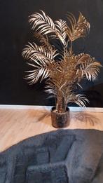 Gouden kunst Palm in Gouden Pot hoogte circa 140 cm, Huis en Inrichting, Ophalen, Zo goed als nieuw, Binnen