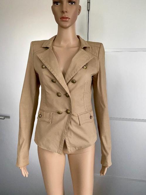 E847 Drykorn: maat 2=36=S jasje blazer colbert beige, Kleding | Dames, Jasjes, Kostuums en Pakken, Zo goed als nieuw, Jasje, Maat 36 (S)
