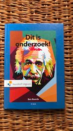 Ben Baarda - Dit is onderzoek!, Sociale wetenschap, Ophalen of Verzenden, Zo goed als nieuw, Ben Baarda