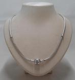 Zilveren Pandora snake ketting met bol slot nr.1800