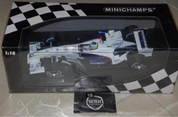 SALE 1:18 SAUBER C24B HEIDFELD TEST F1 Minichamps in box WRH, Hobby en Vrije tijd, Modelauto's | 1:18, Zo goed als nieuw, Auto