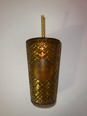 Starbucks tumbler drinkbeker goud beschikbaar voor biedingen