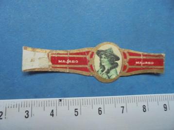 Oude sigarenband Majabo met afbeelding vrouw beschikbaar voor biedingen