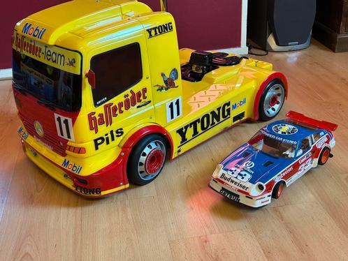 FG MERCEDES TRUCK 1:6 23cc, Hobby en Vrije tijd, Modelbouw | Radiografisch | Auto's, Zo goed als nieuw, Auto onroad, Benzine, Overige schalen