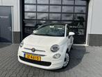 Fiat 500 C 0.9 TwinAir Turbo Lounge LEER EN ORG NL, Gebruikt, Cabriolet, Wit, Bedrijf