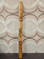 Vintage houten breinaalden koker met bloemen + inhoud, Gebruikt, ., Overige typen, Ophalen of Verzenden