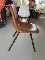 Bruine stoel skai leer, Ophalen, Gebruikt, Bruin, Leer