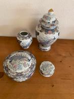 Vaga International vierdelige set met pauwdecor, Ophalen of Verzenden