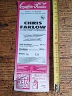 CHRIS FARLOW & The Thunderbirds = ticket = 1989, Ophalen of Verzenden, Gebruikt, Foto of Kaart