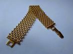 2 cm Brede goudkleurige schakels armband van Monet, Sieraden, Tassen en Uiterlijk, Antieke sieraden, Verzenden, Overige materialen