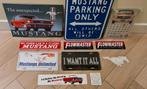 Ford Mustang spullen Stickers Borden Kentekenplaten, Nieuw, Ophalen of Verzenden