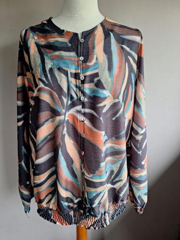 Nieuwe kleurrijke stretch top print van MS Mode, maat L/XL beschikbaar voor biedingen