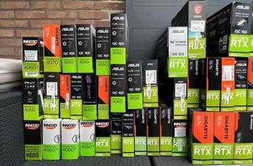 Lege Videokaartdozen RTX, ASUS, Gigabyte, MSI beschikbaar voor biedingen