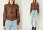 blouse Fifth house/panter /viscose, Kleding | Dames, Blouses en Tunieken, Bruin, Ophalen of Verzenden, Zo goed als nieuw, Maat 34 (XS) of kleiner