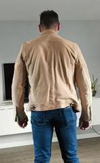 mooie lederen jack, Kleding | Heren, Ophalen of Verzenden, Zo goed als nieuw, Maat 52/54 (L), Beige