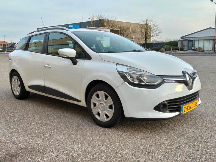 Renault Clio 1.5 DCI 66KW Estate 2013 Wit, Auto's, Renault, Bedrijf, Clio, ABS, Diesel, Euro 5, A, Stationwagon, Handgeschakeld