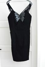 Reggio - Zeer mooie zwarte vintage jurk - 10, Maat 38/40 (M), Zwart, Ophalen of Verzenden, Zo goed als nieuw