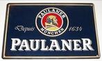 PAULANER BIER : Metalen Bord Paulaner Bier - München, Verzenden, Nieuw, Reclamebord, Plaat of Schild, Overige merken