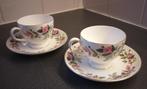 2 gave Wedgewood theekopjes met roosjes, Ophalen of Verzenden