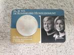 De Koninklijke Huwelijksmunt Coincard, Postzegels en Munten, Koningin Beatrix, Zilver, Euro's, Ophalen of Verzenden