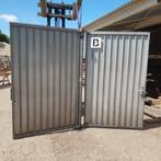 Poort Gegalvaniseerd 155 b x 245 hg Dubbel plus (loop) poort, Ophalen, Gebruikt, 200 cm of meer, IJzer