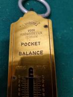 messing weegschaal duits pocket balance 50kg, Ophalen of Verzenden