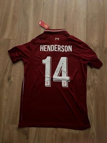 Liverpool gesigneerd Jordan Henderson Finale ucl shirt 