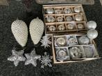 Diverse zilverkleurige Kerst versiering., Ophalen of Verzenden