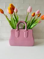 Tas Vaas met Tulpen - Aardewerk Decoratie, Overige kleuren, Aardewerk of Porselein, Nieuw, Ophalen of Verzenden