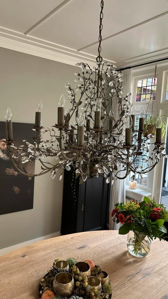 Leclercq & Bouwman Kroonluchter, Huis en Inrichting, Lampen | Kroonluchters, Zo goed als nieuw, Metaal, Ophalen