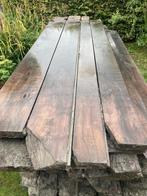 Azobé hard hout damwand, beschoeiing, beschoeiingplanken., Tuin en Terras, Palen, Balken en Planken, Ophalen of Verzenden, Zo goed als nieuw
