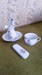 Antiek 4-delig lampetstel Delfts Art, Antiek en Kunst, Antiek | Servies los, Ophalen