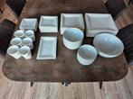 Te koop: Wit porselein servies Blokker/IKEA, Ophalen, Zo goed als nieuw, Effen, Porselein