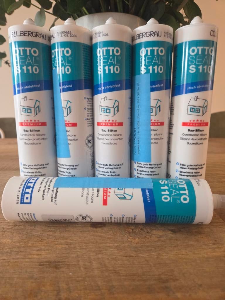 Otto seal S110 siliconenkit (5,5 flesjes), Ophalen, Overige materialen, Minder dan 4 cm, 15 m² of meer