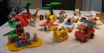 Playmobil 1 2 3. Auto's , vliegtuigen , dieren , enz beschikbaar voor biedingen