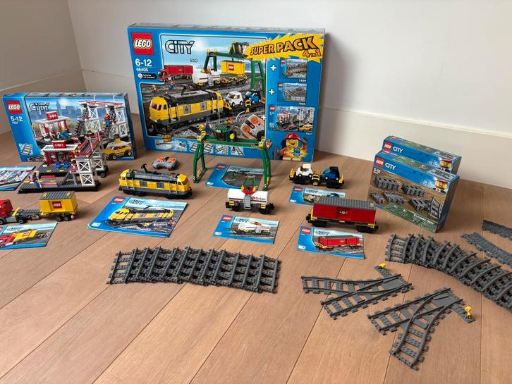 Lego city trein superpack 66405, Kinderen en Baby's, Speelgoed | Duplo en Lego, Zo goed als nieuw, Lego, Complete set, Ophalen