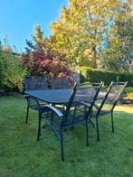 Tuintafel 160 x 95 4 vaste tuinstoelen Royal Garden KETTLER, Ophalen, Gebruikt, Aluminium, Hocker