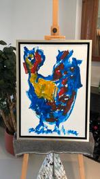 Anton Heyboer kip op doek 75cm x 55cm inclusief lijst, Antiek en Kunst, Verzenden