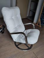 Smedsta IKEA Vintage Draaistoel - Corduroy, Ophalen, 75 tot 100 cm, Zo goed als nieuw, Metaal