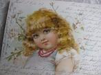 Antieke Kaart uit 1902 Frances Brundage - Meisje Bloesemtak, Verzenden, Voor 1920, Gelopen, Kinderen