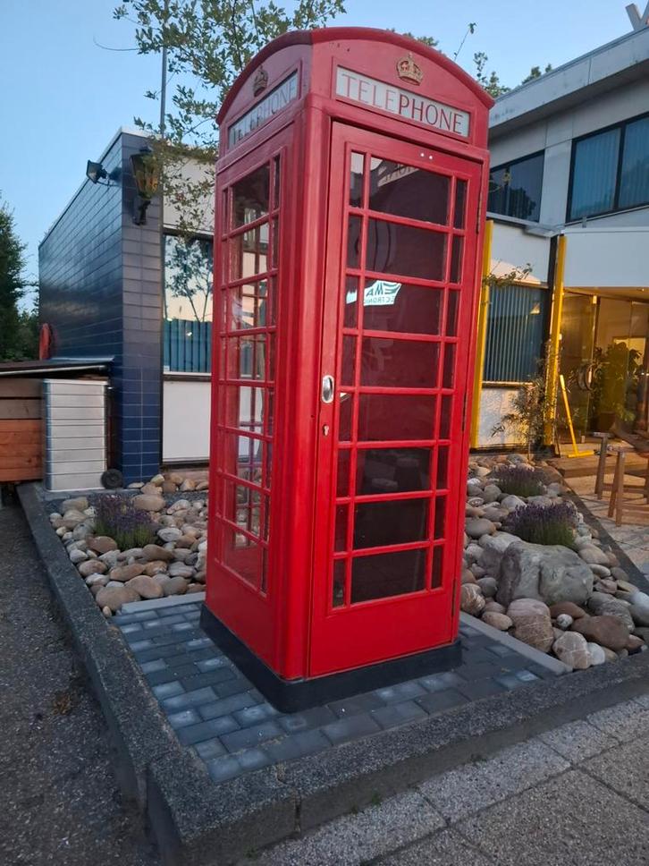 Engelse Telefooncel - Gerestaureerd Origineel, Huis en Inrichting, Woonaccessoires | Overige, Gebruikt, Ophalen