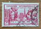 Niger - wereldtentoonstelling Parijs 1937, Postzegels en Munten, Postzegels | Afrika, Ophalen of Verzenden, Overige landen, Gestempeld