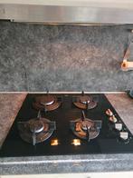 Etna Gas op Glas kookplaat 60cm, Ophalen, Inbouw, Gas, 4 kookzones